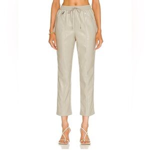 NWT Jonathan Simkhai- Violet Vegan Leather Track Pant. Size M